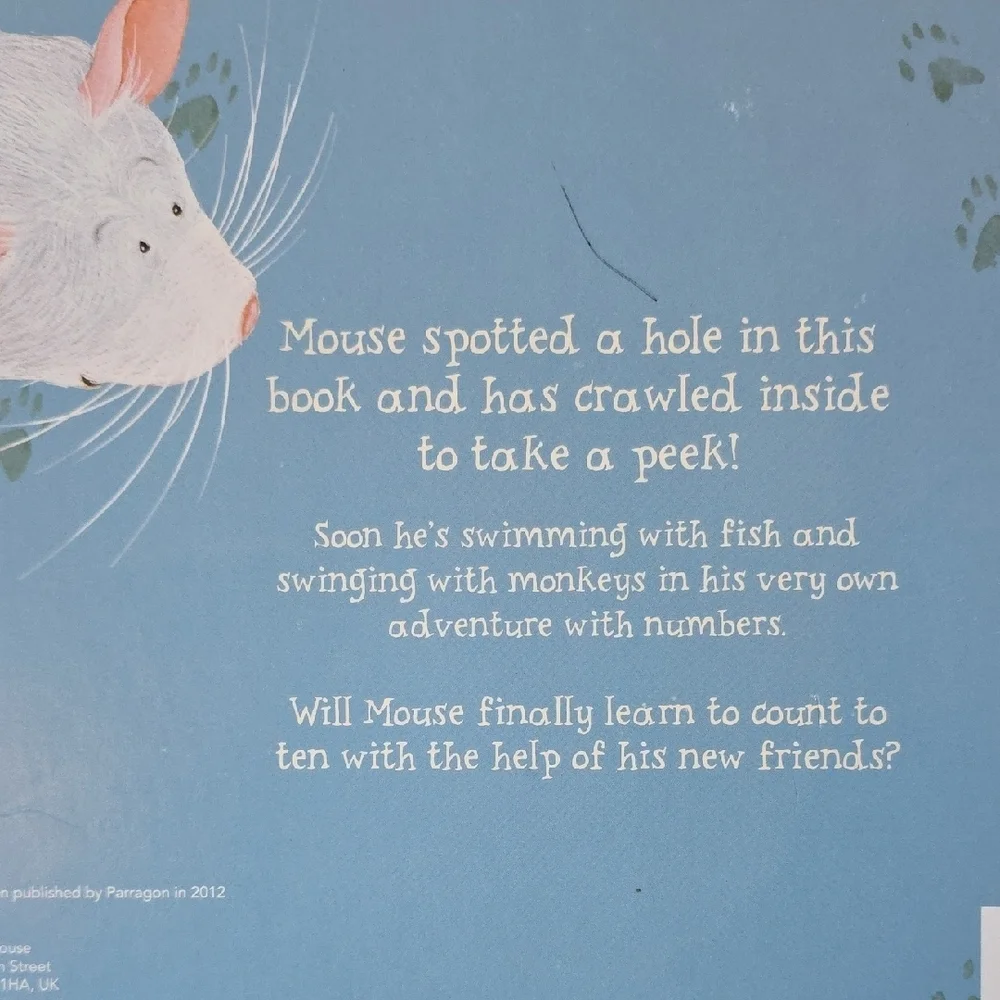 Count to 10 with a Mouse Children's Large Board Book